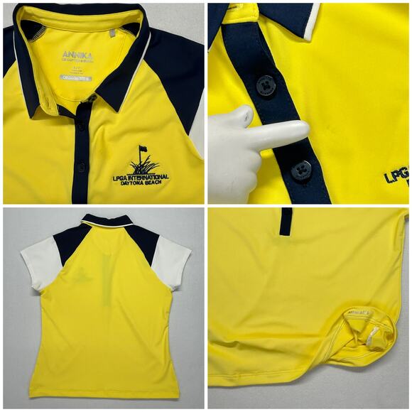 3pc Golf Outfit Womens S/M Annika LPGA Top Altrd / Izod Shorts 4 / Hunter Vest M - Picture 3 of 16